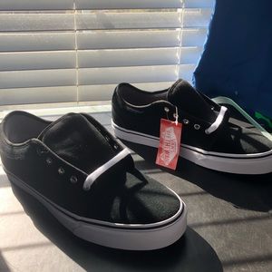 Black/white Vans size 12